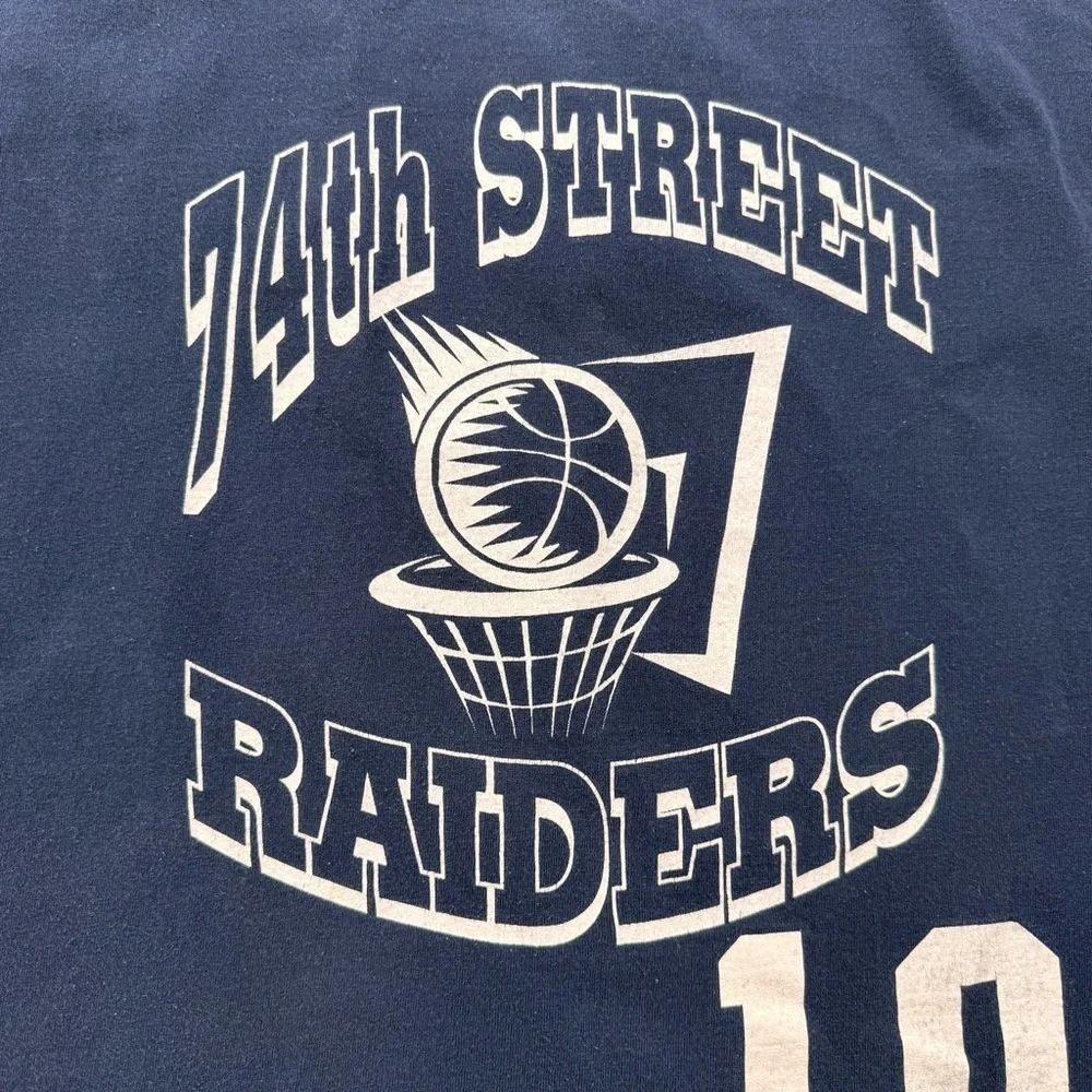 Vintage 74th Street Raiders Heavy Cotton Jersey XL - Picture 3 of 5